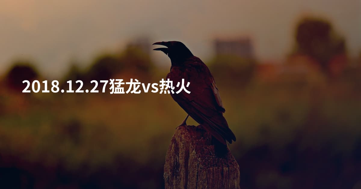 2018.12.27猛龙vs热火