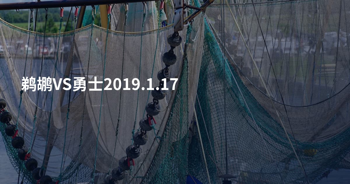 鹈鹕VS勇士2019.1.17