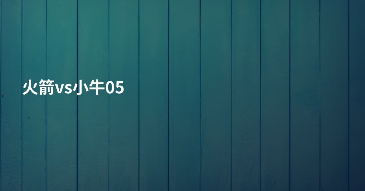 火箭vs小牛05