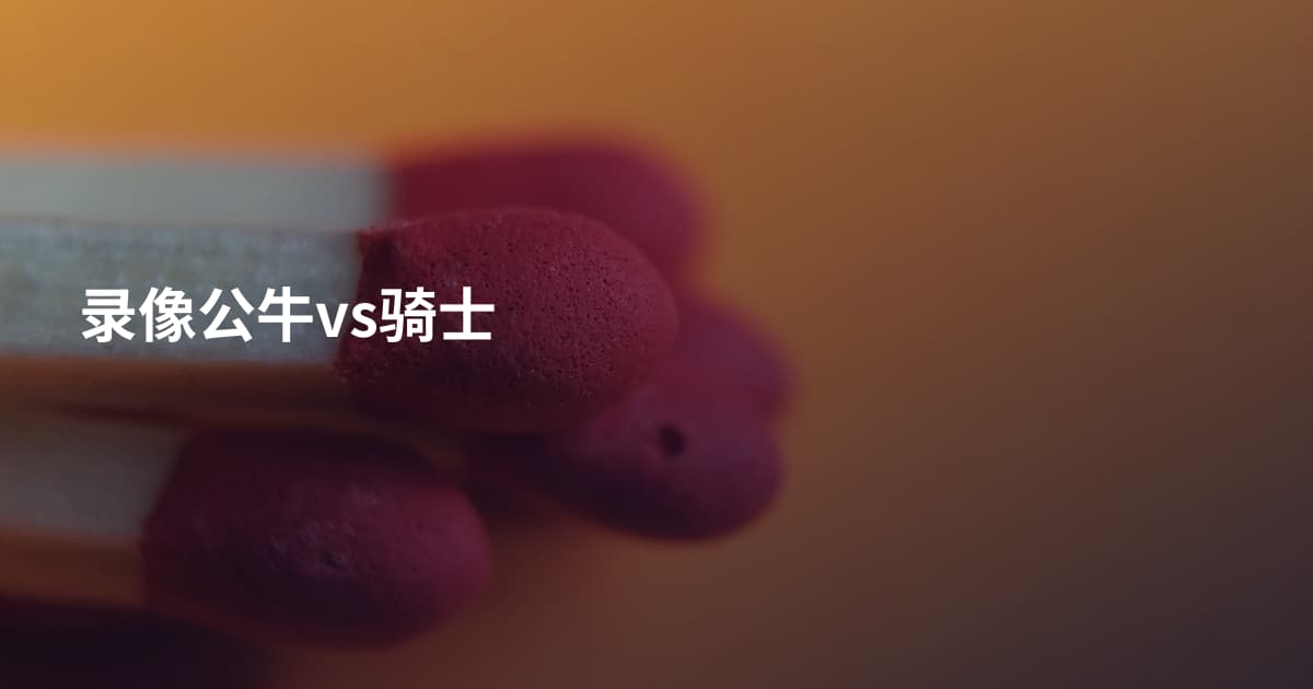 录像公牛vs骑士