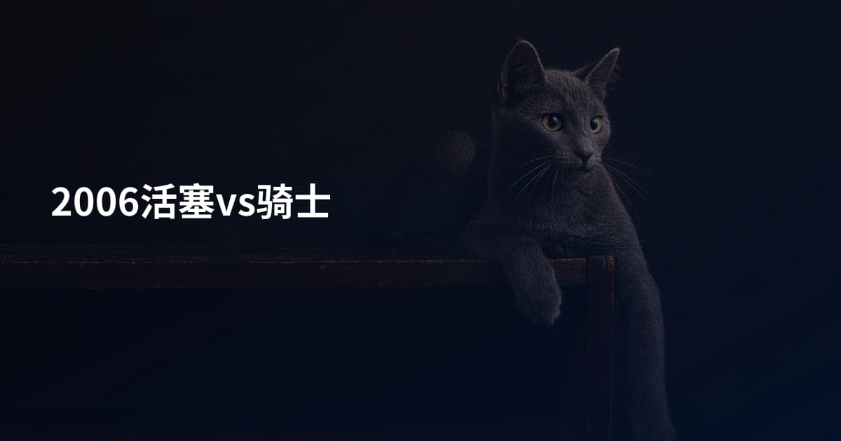 2006活塞vs骑士