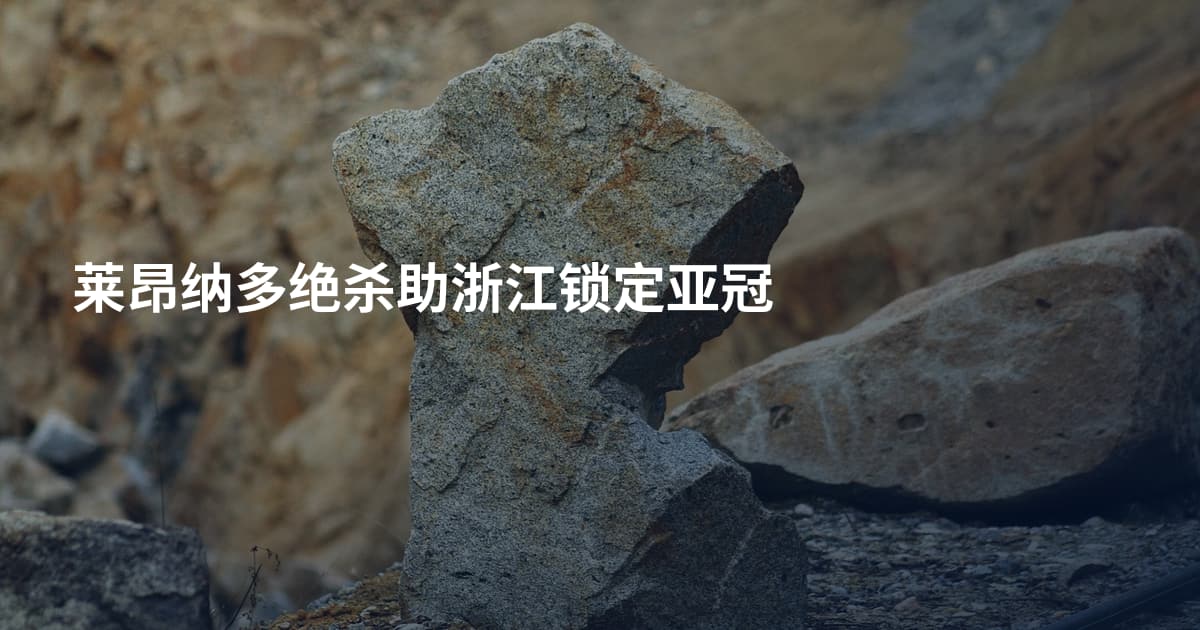 莱昂纳多绝杀助浙江锁定亚冠