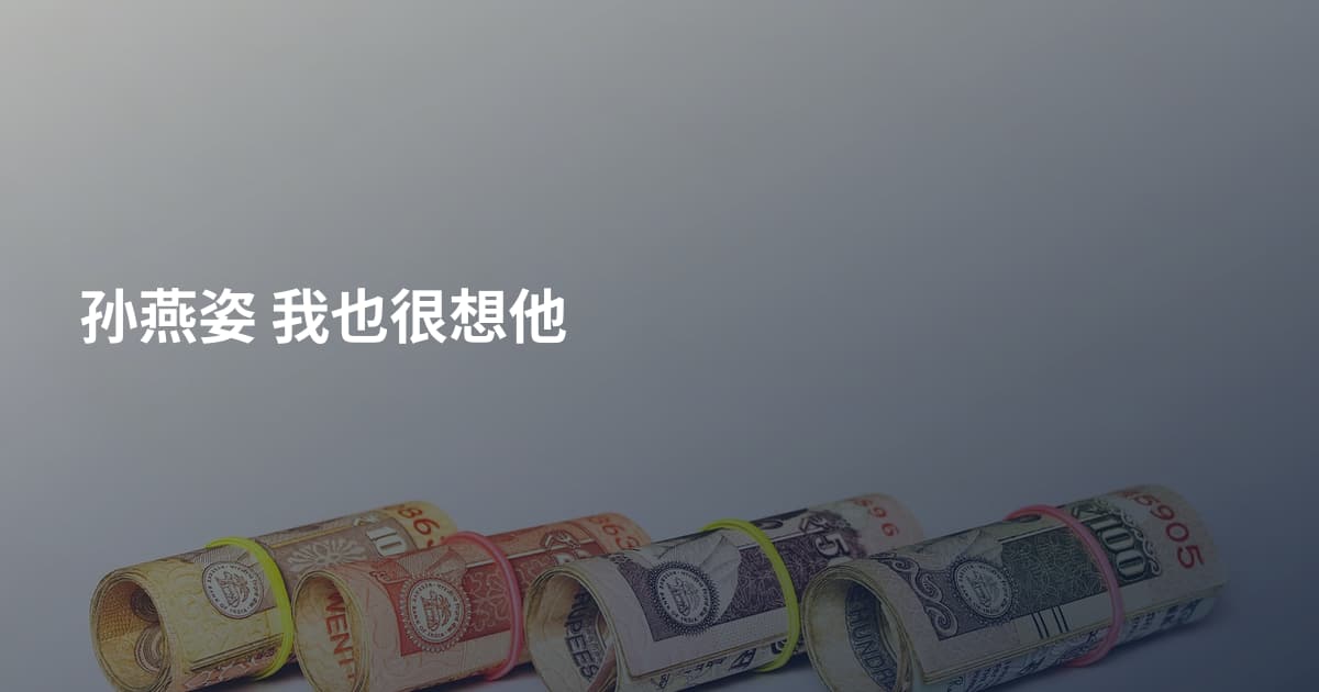 孙燕姿 我也很想他