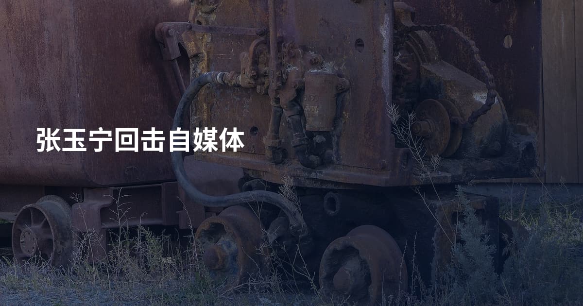 张玉宁回击自媒体