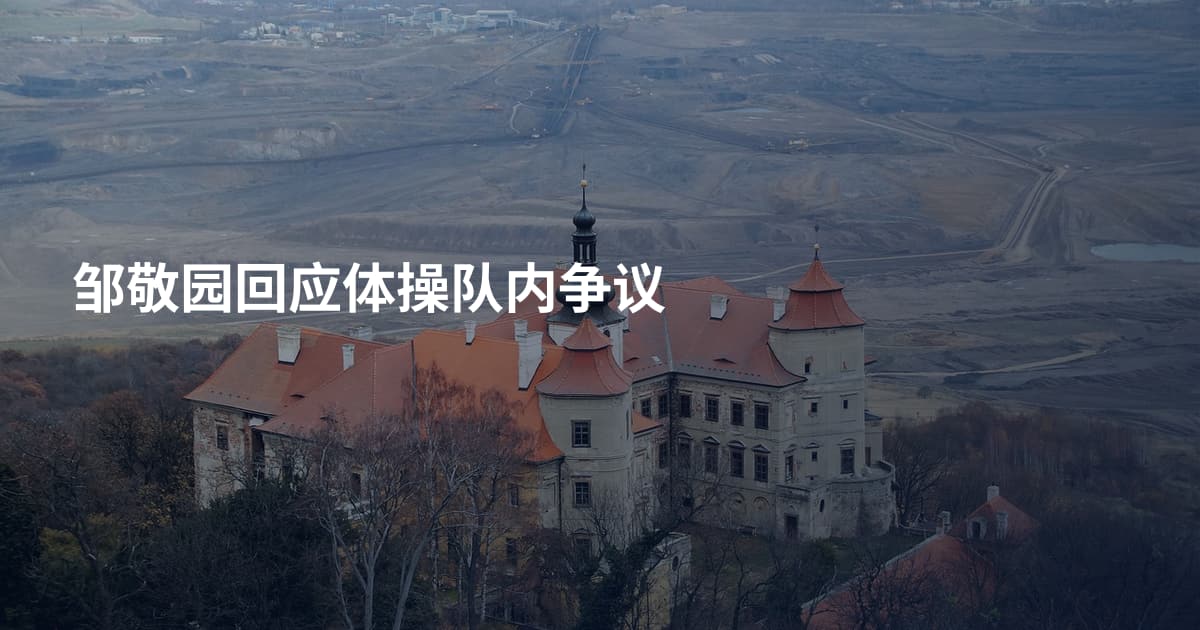 邹敬园回应体操队内争议