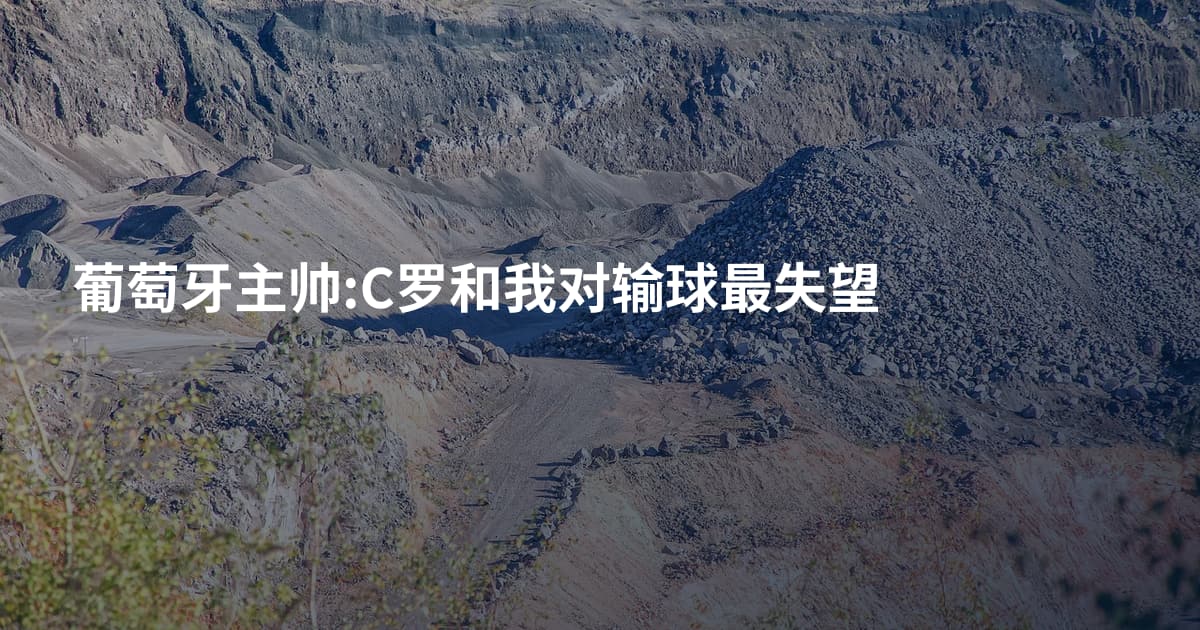葡萄牙主帅:C罗和我对输球最失望
