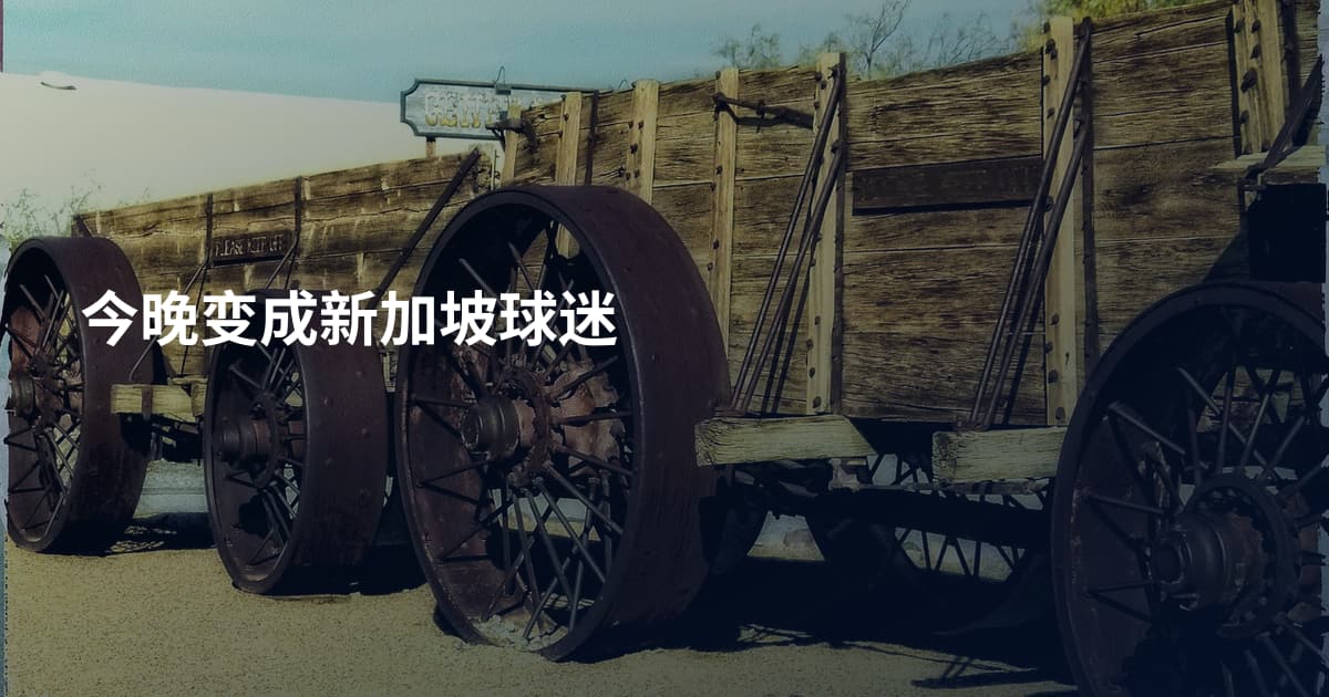 今晚变成新加坡球迷
