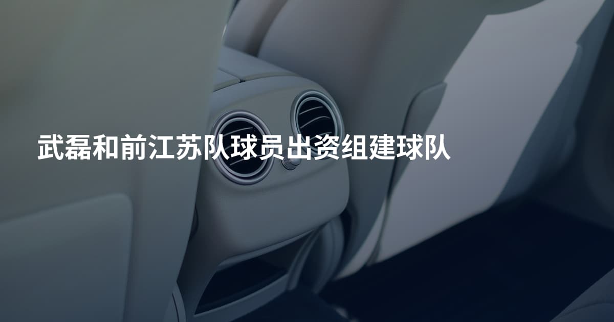 武磊和前江苏队球员出资组建球队