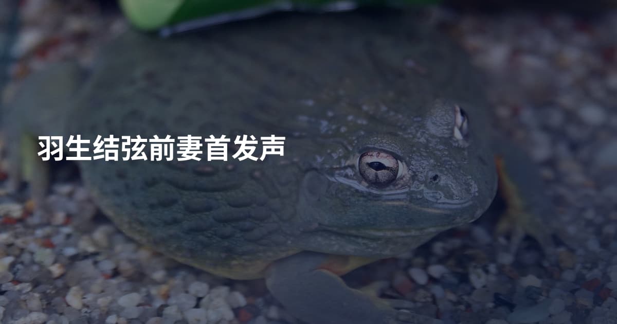 羽生结弦前妻首发声