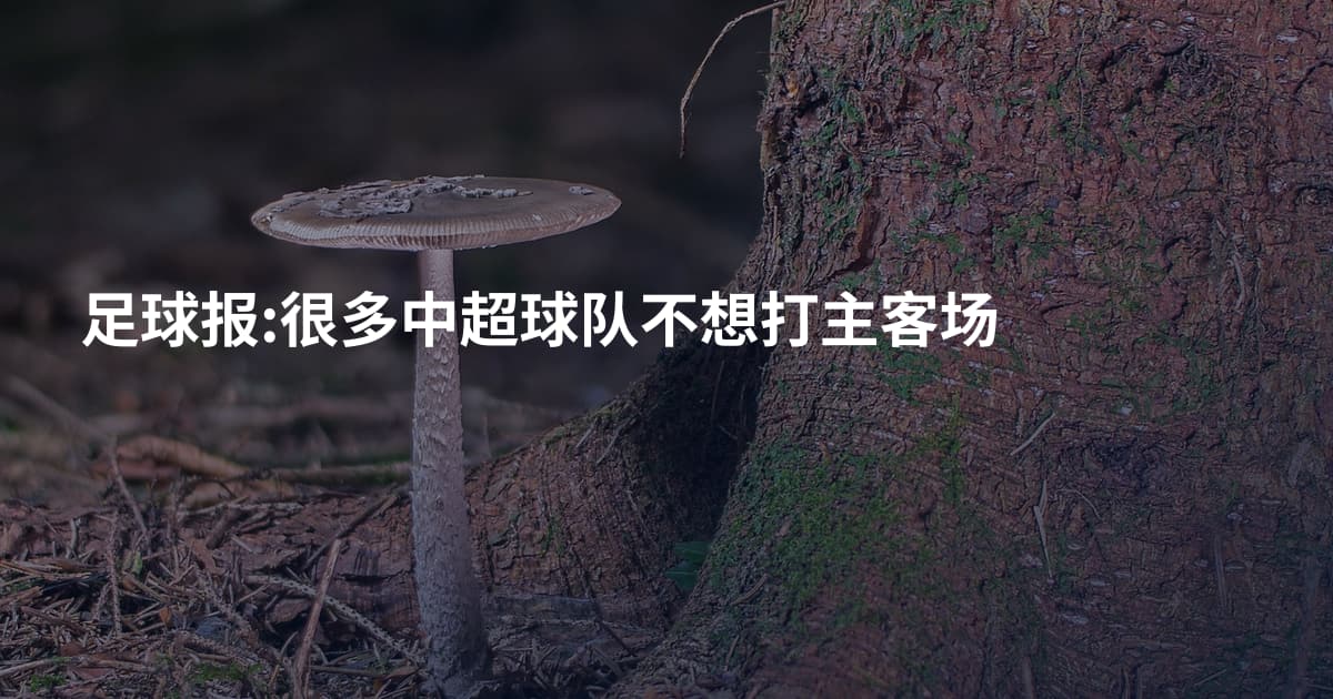 足球报:很多中超球队不想打主客场