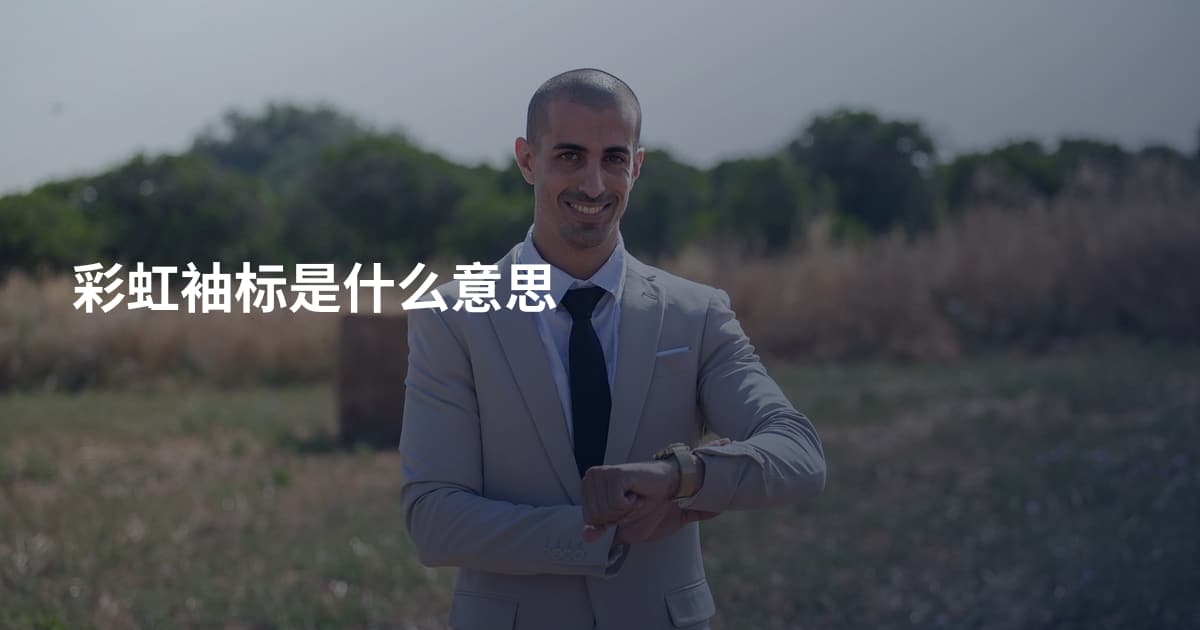 彩虹袖标是什么意思