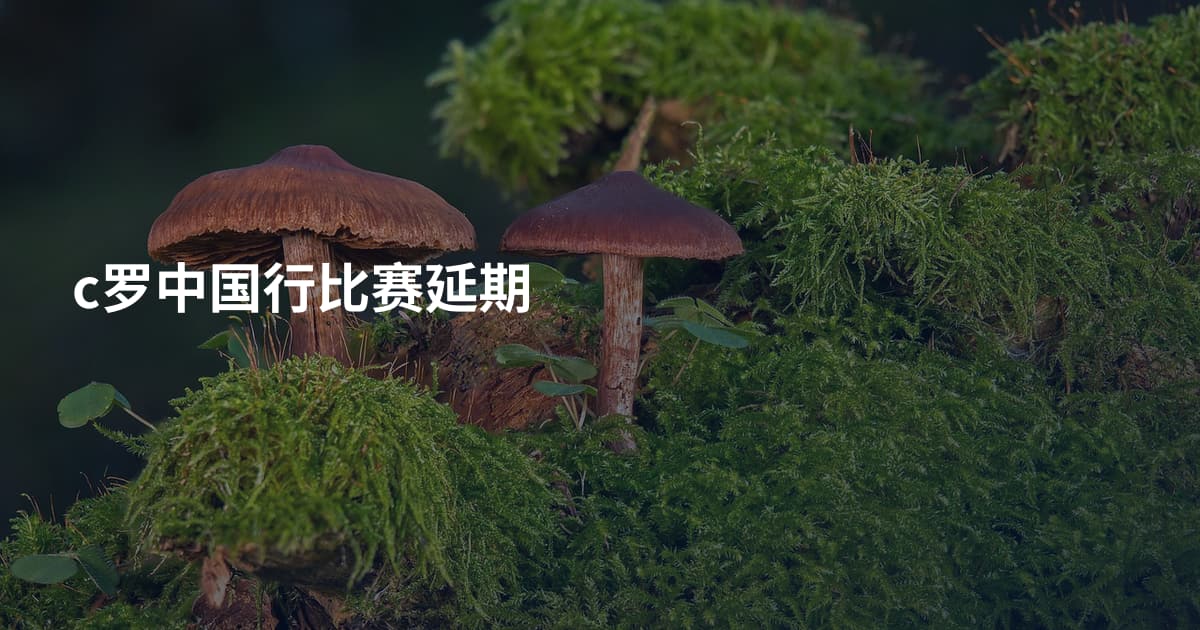 c罗中国行比赛延期