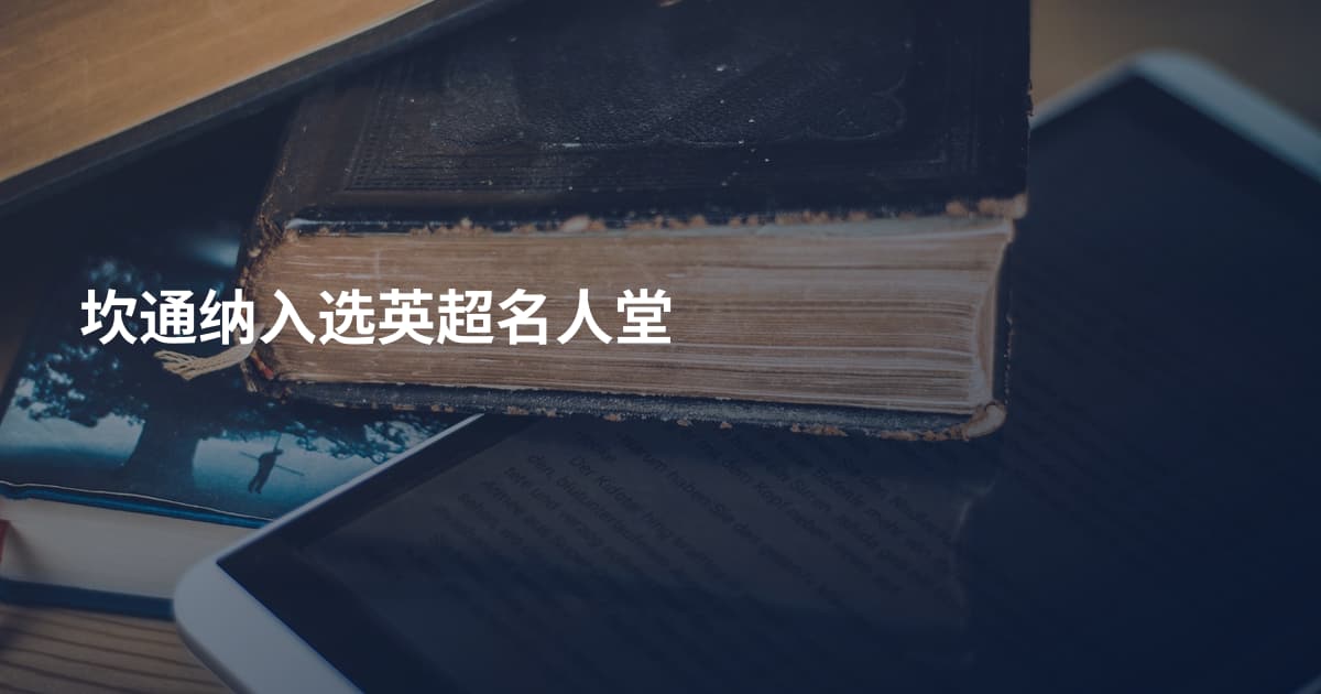 坎通纳入选英超名人堂