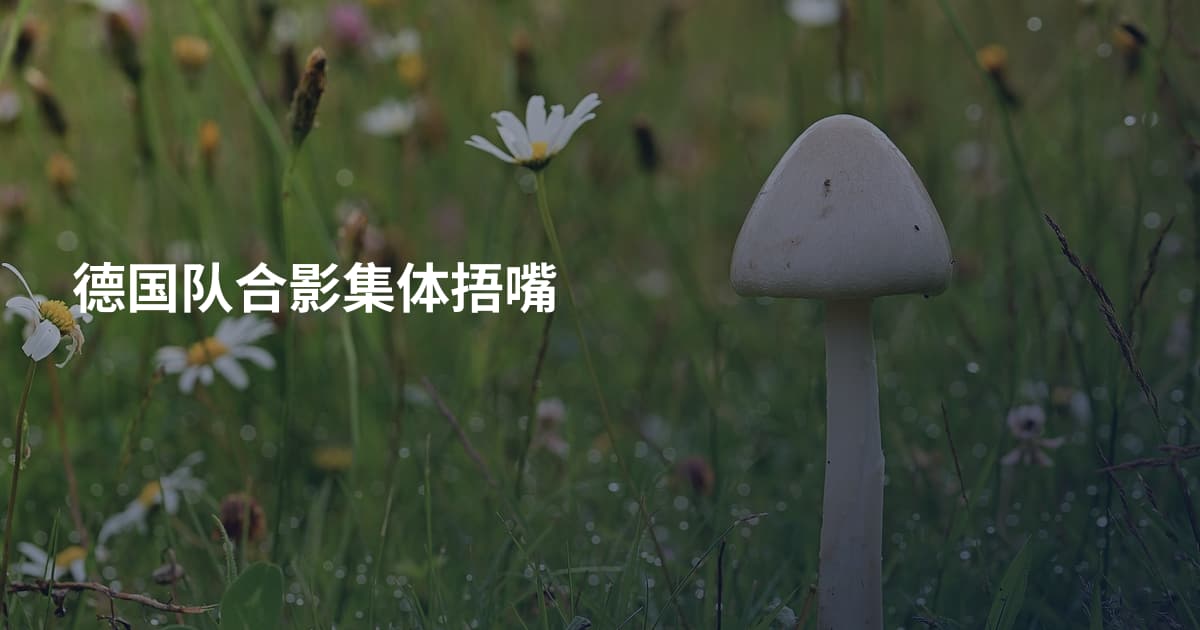 德国队合影集体捂嘴