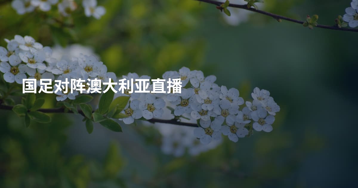 国足对阵澳大利亚直播