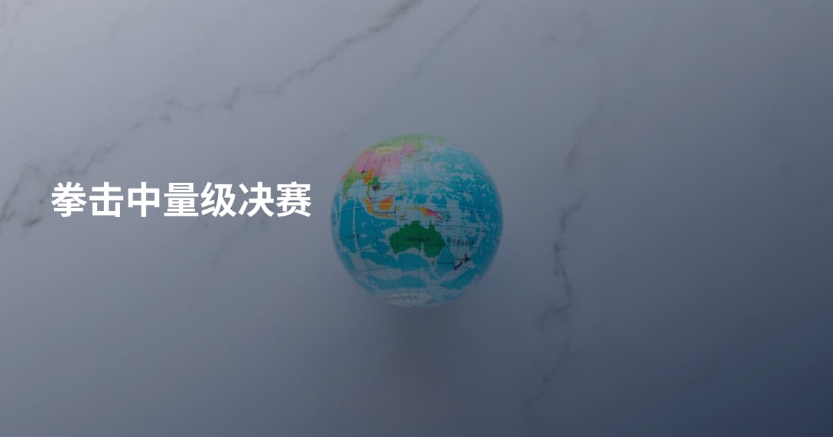 拳击中量级决赛