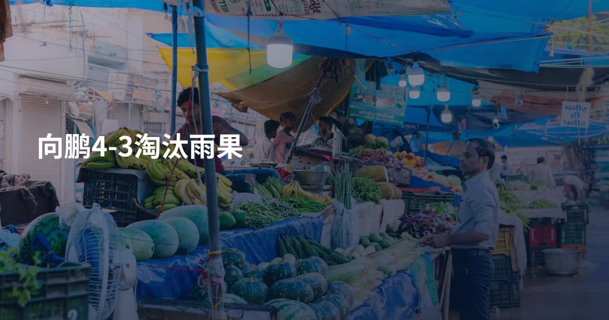 向鹏4-3淘汰雨果