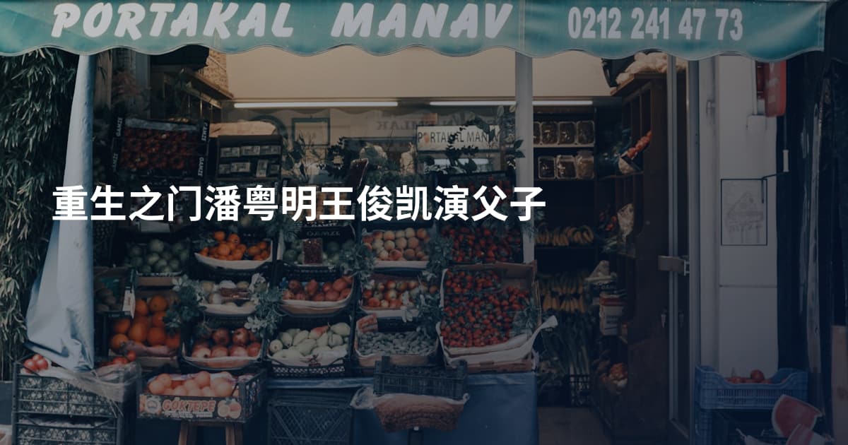 重生之门潘粤明王俊凯演父子