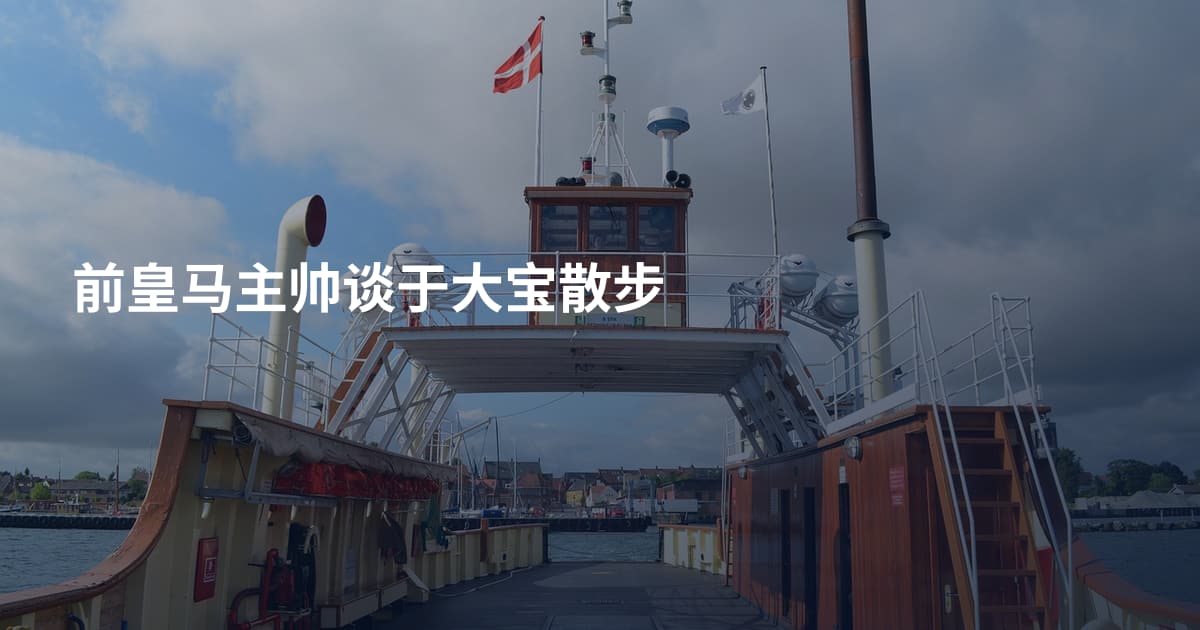 前皇马主帅谈于大宝散步