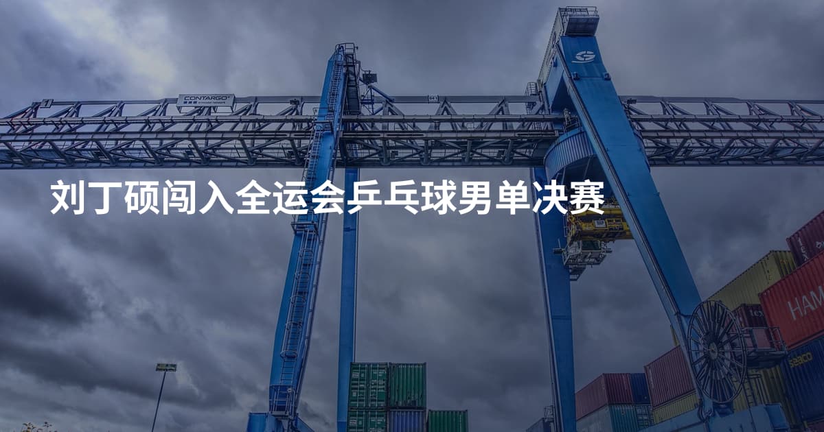 刘丁硕闯入全运会乒乓球男单决赛