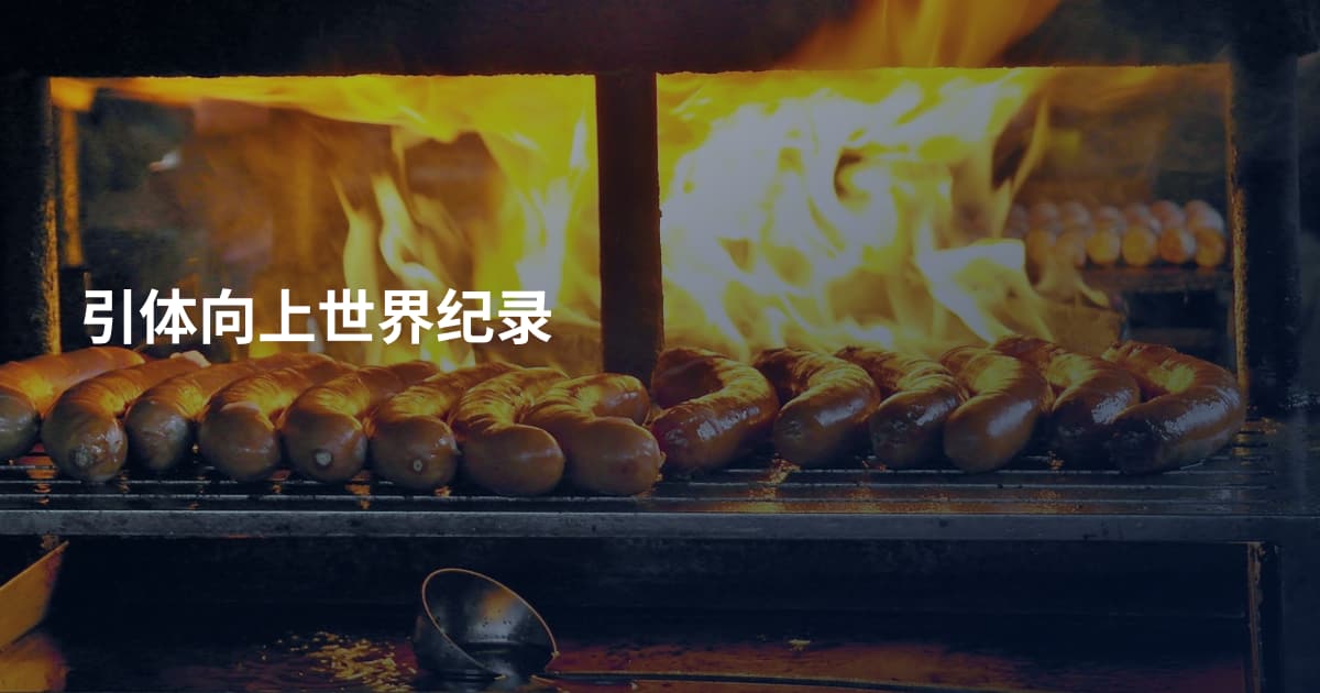 引体向上世界纪录