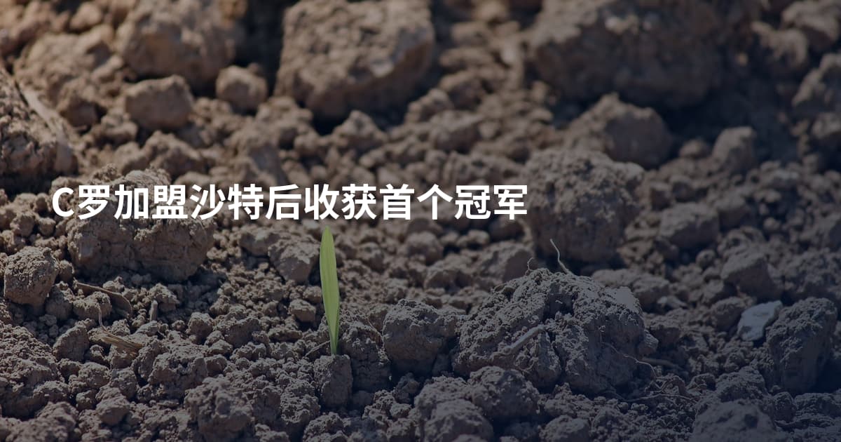 C罗加盟沙特后收获首个冠军