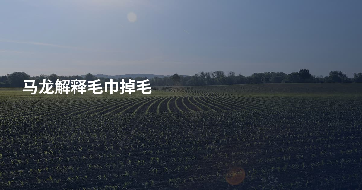 马龙解释毛巾掉毛