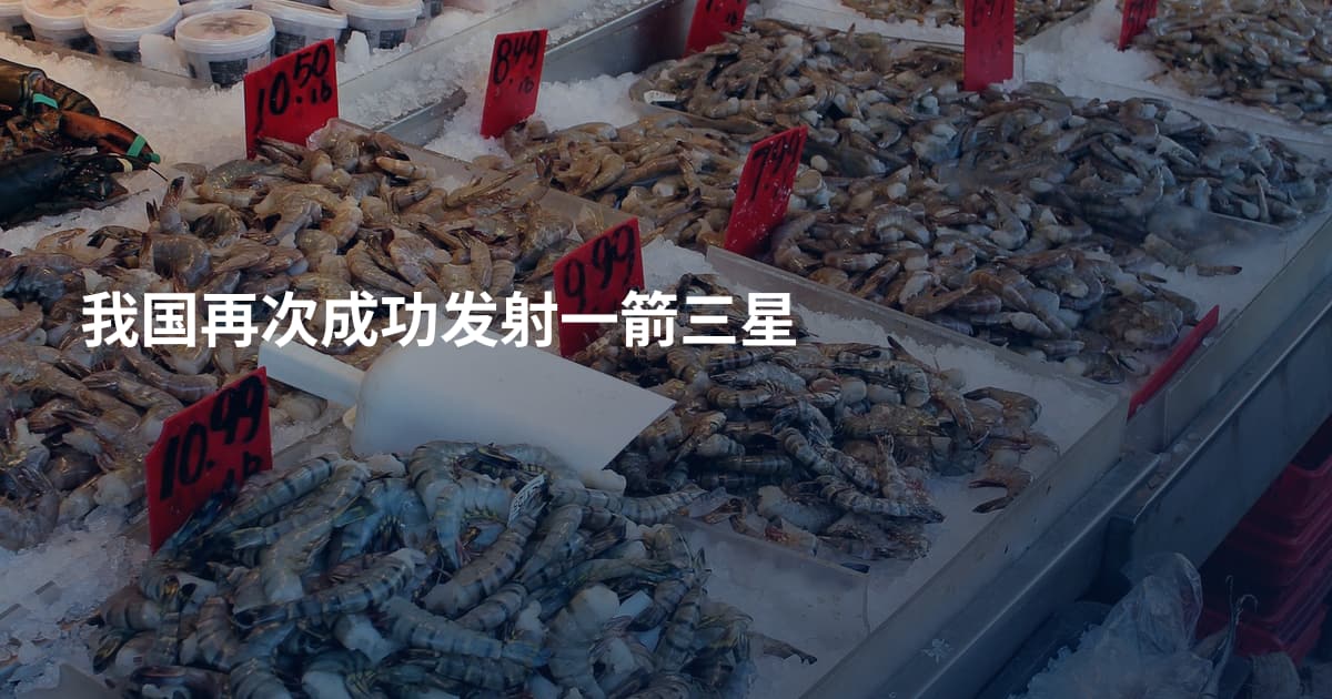 我国再次成功发射一箭三星