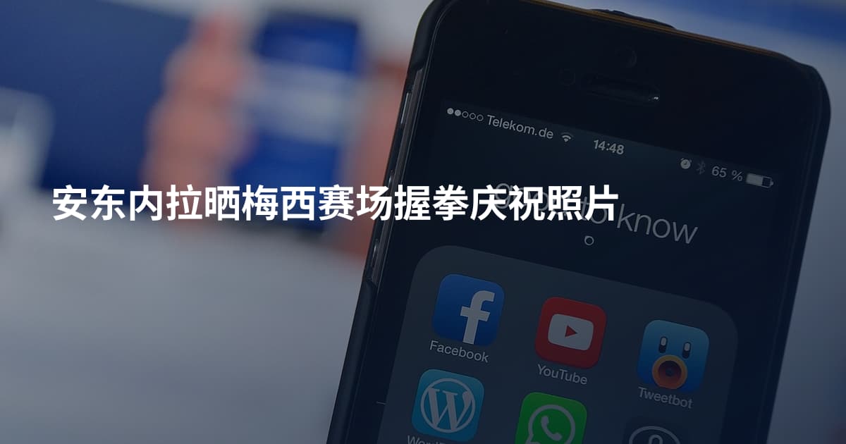 安东内拉晒梅西赛场握拳庆祝照片