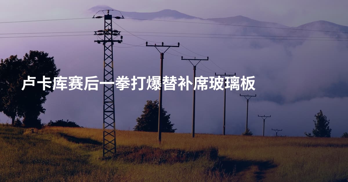 卢卡库赛后一拳打爆替补席玻璃板