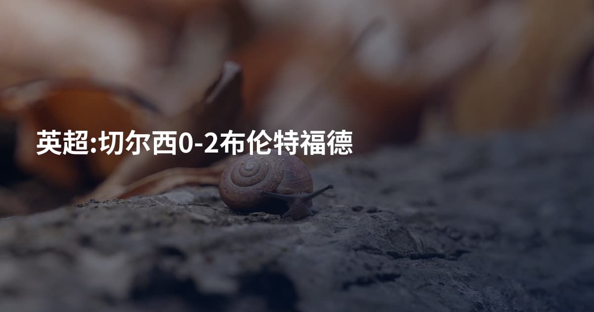 英超:切尔西0-2布伦特福德