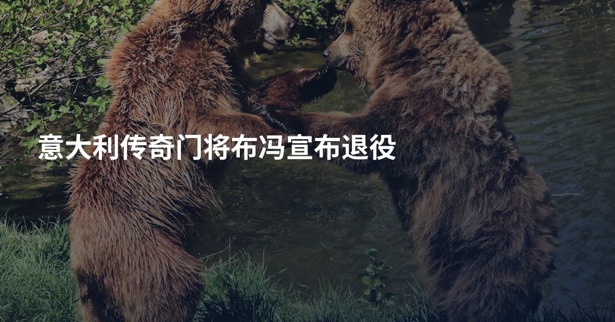 意大利传奇门将布冯宣布退役