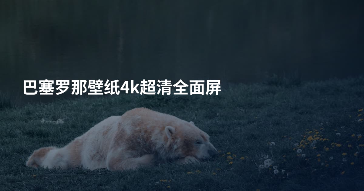 巴塞罗那壁纸4k超清全面屏