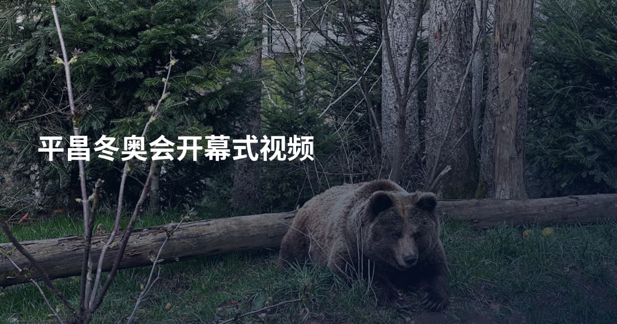 平昌冬奥会开幕式视频