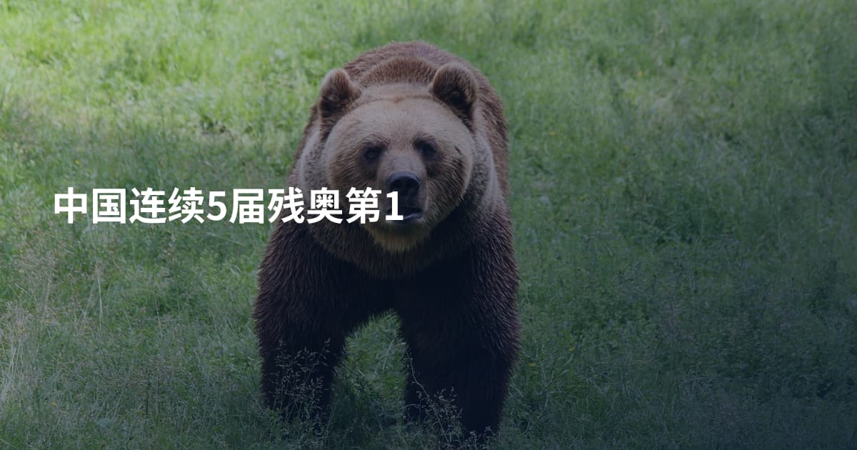 中国连续5届残奥第1