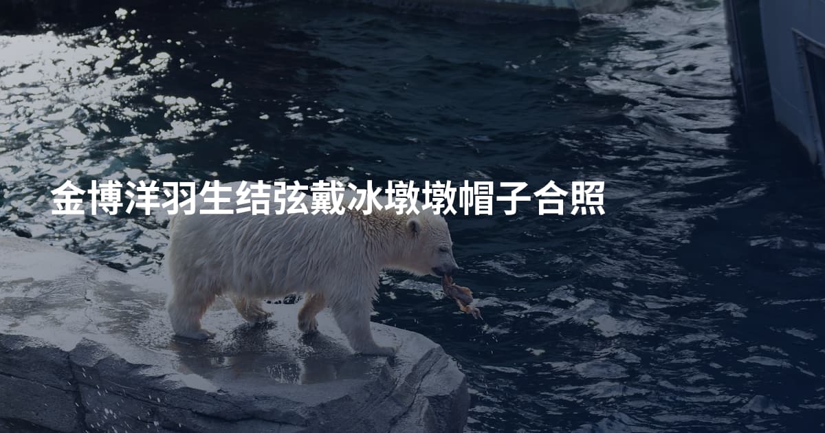 金博洋羽生结弦戴冰墩墩帽子合照