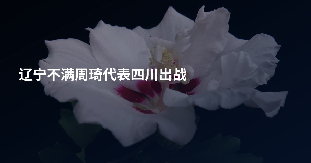 辽宁不满周琦代表四川出战