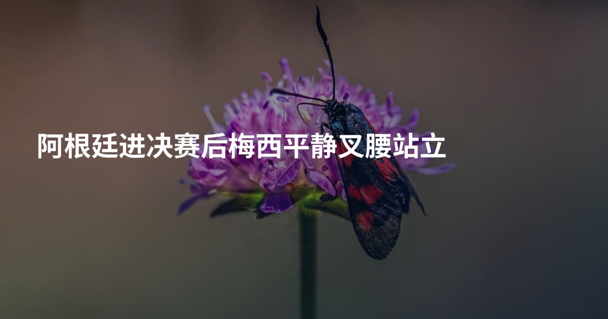 阿根廷进决赛后梅西平静叉腰站立