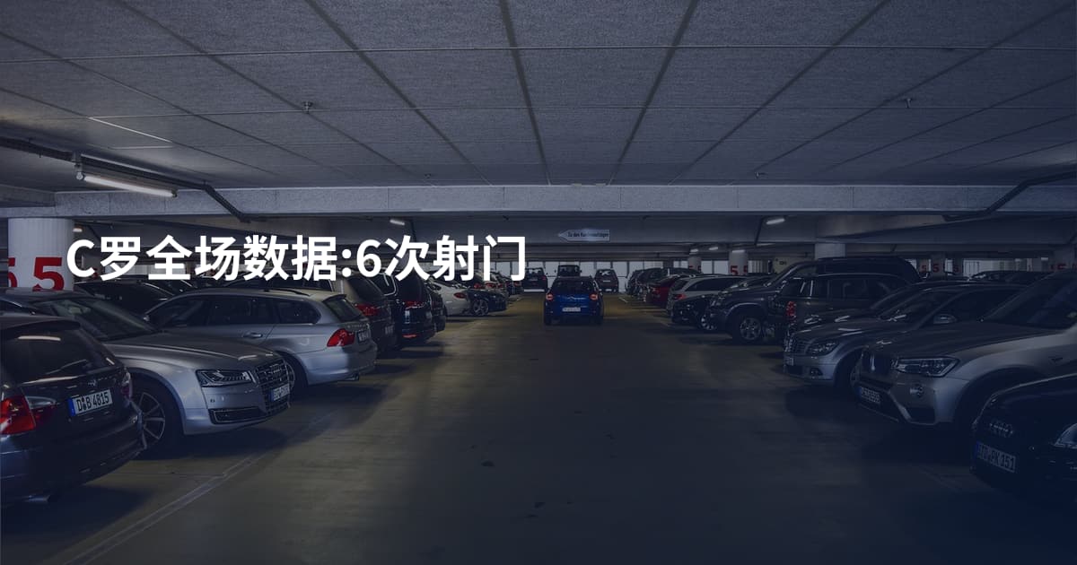 C罗全场数据:6次射门