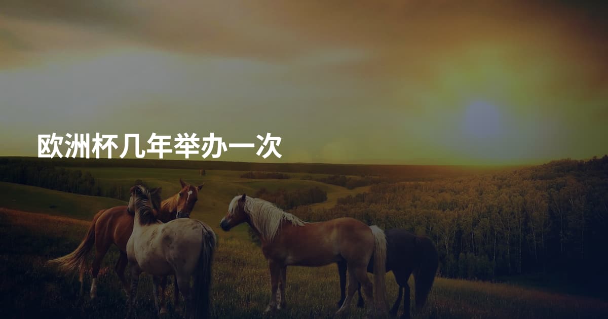 欧洲杯几年举办一次