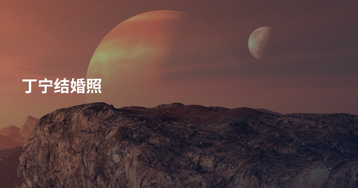 丁宁结婚照