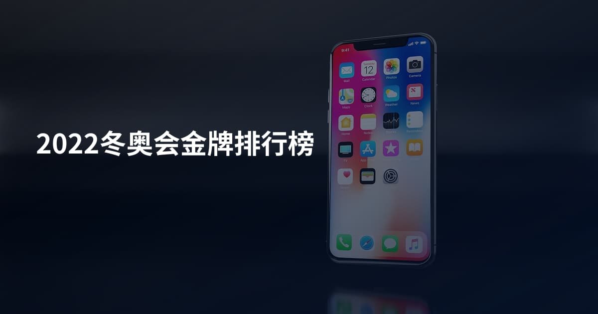 2022冬奥会金牌排行榜